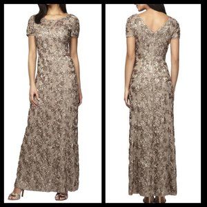 Alex Evenings Rosetta Gown Size 18 NWT